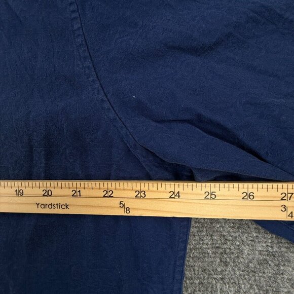 Robert Graham XL Classic Fit Blue Paisley Button Up Shirt Long Sleeve Cotton - Picture 6 of 16